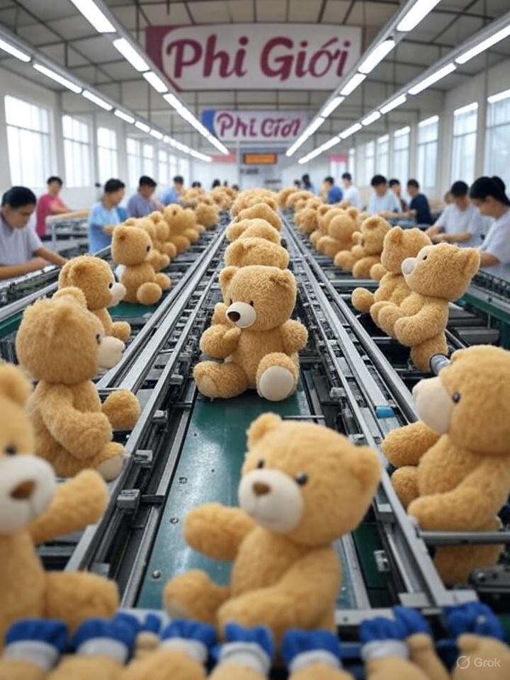 Xưởng Gấu Bông Phi Giới: Mang Hơi Ấm Đến Mọi Nhà