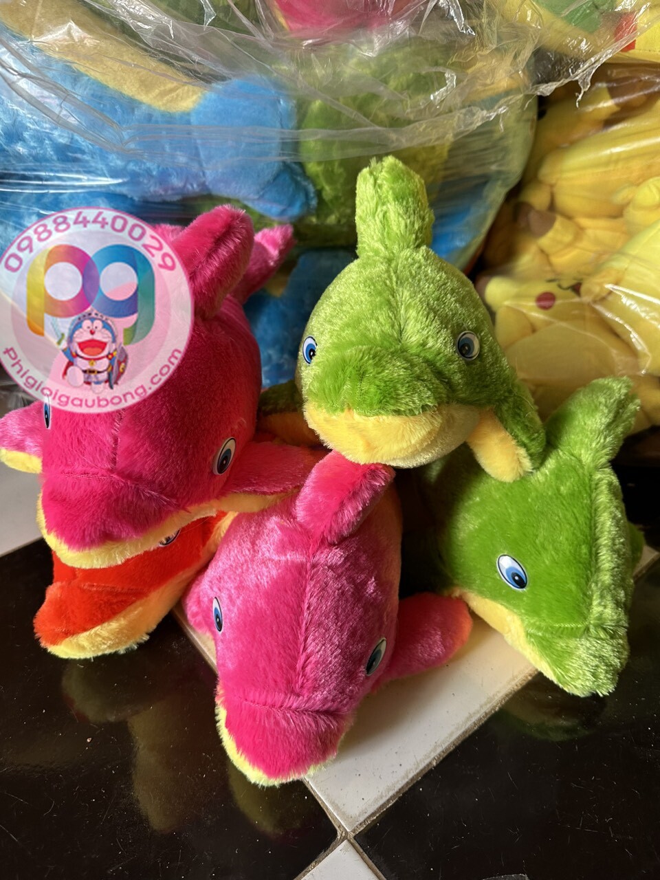 Gấu bông cá heo 29k